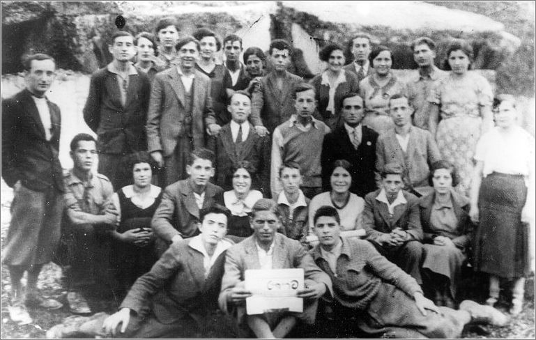 Members of a local chapter of the Freiheit youth movement in Przemysl.